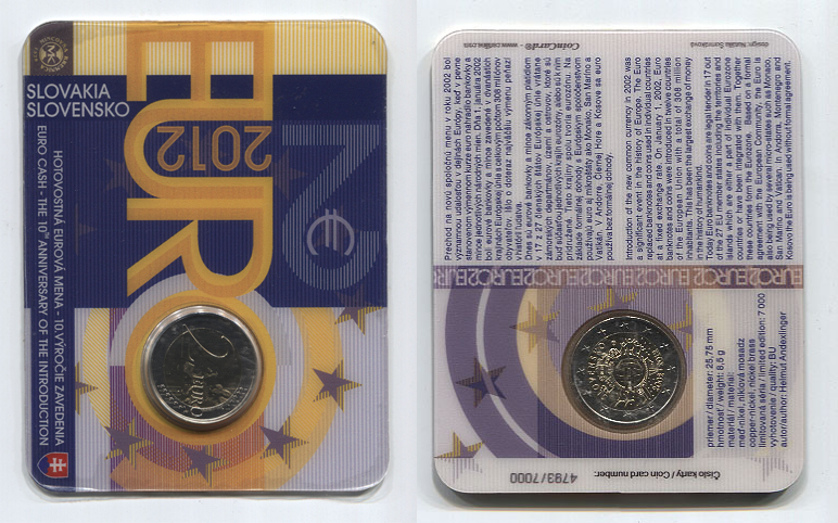 2 euros conmemorativa Diez años del Euro